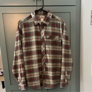 LL Bean Mountainside Brushed Performance Shirt Med Faded Sage